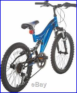muddyfox radar 20 inch dual suspension mountain bike