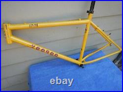 18 VooDoo Hoo Doo Vintage Mountain Bike Frame Yellow EXTRAS Ritchey Steel Voo