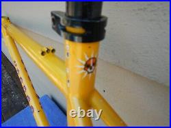 18 VooDoo Hoo Doo Vintage Mountain Bike Frame Yellow EXTRAS Ritchey Steel Voo