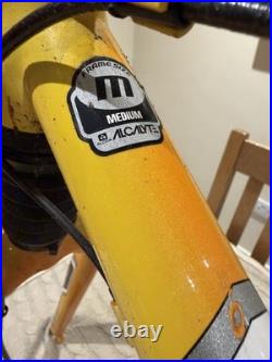 1990s Cannondale F600 MTB Vintage Frame Yellow Pearl Medium size. Made In USA