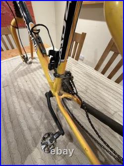 1990s Cannondale F600 MTB Vintage Frame Yellow Pearl Medium size. Made In USA