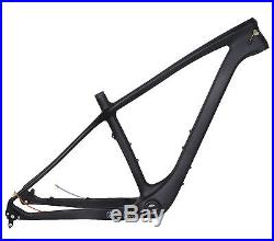 19 26er Carbon Fat Bike Frame Thru Axle Snow MTB UD Matt 4.8 197mm 12mm BSA