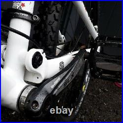 2010 Medium frame white full suspension Cannondale RZ 120 MTB mountain bike