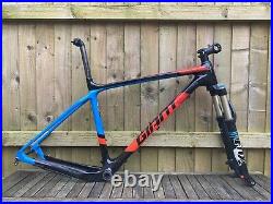 2017 Giant XTC Advanced 1 27.5 Carbon Frame & Fox 32 Evolution Forks Size Large