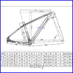 20.5 BB92 27.5er Carbon Mountain Bicycle Frame Clamp UD Matt 142x12mm Thru Axle