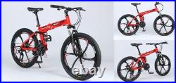 24/26 Folding Mountain Bike Full Suspension, Disc Brakes, Lightweight Frame