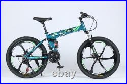 24/26 Folding Mountain Bike Full Suspension, Disc Brakes, Lightweight Frame