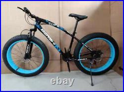 26 Fat Tyres Mountain Bike 7 Gear Speed Frame Strong Suspension Carbon Frame