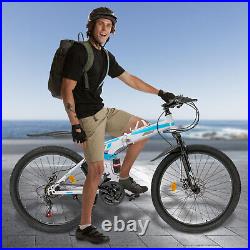 26 Folding Mountain Bike 21 Speed Men Bikes MTB Bicycle School Dual Disc Brake 26 Folding Mountain Bike 21 Speed Men Bikes MTB Bicycle School Dual Disc Brake