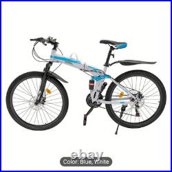 26 Folding Mountain Bike 21 Speed Men Bikes MTB Bicycle School Dual Disc Brake