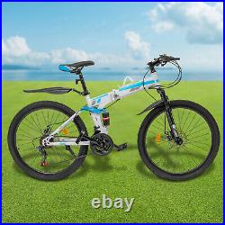 26 Folding Mountain Bike 21 Speed Men Bikes MTB Bicycle School Dual Disc Brake 26 Folding Mountain Bike 21 Speed Men Bikes MTB Bicycle School Dual Disc Brake