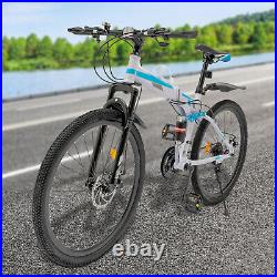26 Folding Mountain Bike 21 Speed Men Bikes MTB Bicycle School Dual Disc Brake 26 Folding Mountain Bike 21 Speed Men Bikes MTB Bicycle School Dual Disc Brake