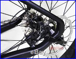 26er Carbon Fat Bike Frame Fork Wheel THRU AXLE BSA UD Matt Tire 4.0 Shimano10s
