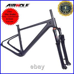 29ER Carbon Frame MTB Mountain Bike Frames + Suspension Fork Bicycle Frameset