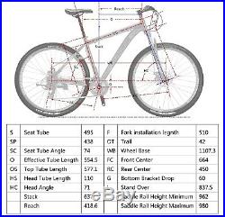 29 Aluminium Frame Mountain Bike 21 Speed Front Suspension Disc Brakes Bicycle