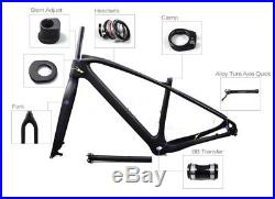 29er 17'' 3K Full Carbon Fiber Bike Frame MTB Mountain Bicycle Frame+ Fork Sets