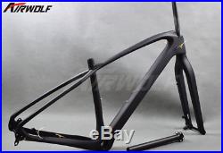 29er 17'' 3K Full Carbon Fiber Bike Frame MTB Mountain Bicycle Frame+ Fork Sets