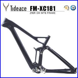 29er 19 Carbon Fiber Mountain Bike Frame Full Suspension 16538mm Shock Frames