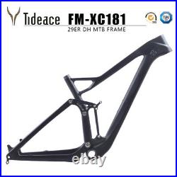 29er 19 Carbon Fiber Mountain Bike Frame Full Suspension 16538mm Shock Frames