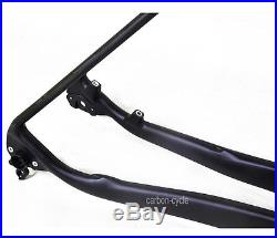 29er 19 Carbon MTB Frame 142mm Thru Axle BB30 UD Matt Mountain Bike Clamp 12mm
