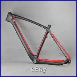 29er Carbon Red Painting MTB Bike Frame Moutain Bicycle FM056 BB30 UD Matte 21