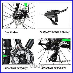 Aluminum Frame Mountain Bike Shimano 21 Speed Mens Bicycle Disc Brakes 29er XL