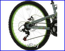 Apollo Creed Junior Kids Mountain Bike Bicycle 24 Steel Frame Full Suspension
