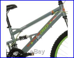 Apollo Creed Junior Kids Mountain Bike Bicycle 24 Steel Frame Full Suspension