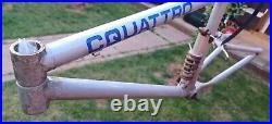 Audi Quattro Pro Mountain Bike Frame MTB Bicycle Bike 44CM, Limited Retro