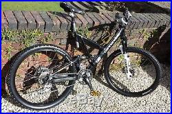 Black Cannondale Super V classic racing mountain bike frame size large