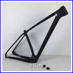 Black Matt 29er CARBON Mountain Bike Frame 14212mm Thru Axle MTB Bicycle Frames