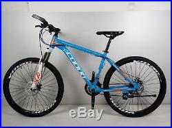 Blue 26 Alloy Frame Mountain Bike Bicycle Shimano 21 Speed Up To 5.9 Tall