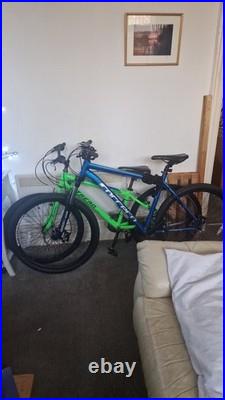 Blue Carrera Vulcan Mountain Bike 27.5 wheels 18 frame Very Good Condition