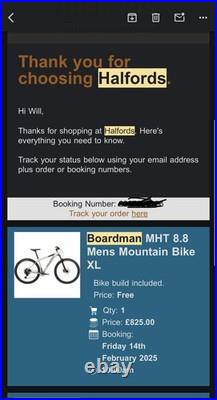 Boardman MHT 8.8 Men's Mountain Bike / Silver grey / Extra Large 20 frame BRILL