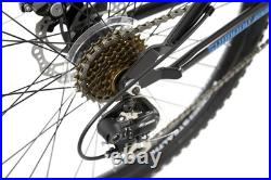 Boss Stealth Mountain Bike Mens Full Suspension 26 Wheel 18.5 Frame Black/Blue