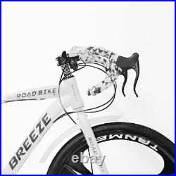 Breezet Mens Road Bike 21 Speed 26 Inch Wheel Carbon Frame Mountain Bike Mtb