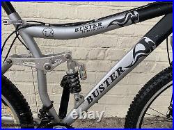 Buster Men's Full Suspension Bike, Men's Mountain Bike, Large Frame, Chunky Tyre