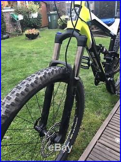 Calibre bossnut full suspension mens mountain bike 19.5 frame (with extras)