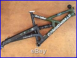 Cannondale Gemini 26 Full Suspension Mountain Bike Frame Medium Camo Green