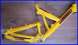 Cannondale Super V500 Full Suspension Frameset In YellowithBlack/Red USED