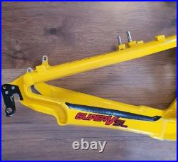 Cannondale Super V500 Full Suspension Frameset In YellowithBlack/Red USED