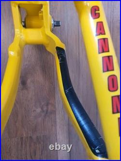 Cannondale Super V500 Full Suspension Frameset In YellowithBlack/Red USED Cannondale Super V500 Full Suspension Frameset In YellowithBlack/Red USED