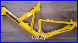 Cannondale Super V500 Full Suspension Frameset In YellowithBlack/Red USED