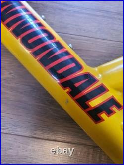 Cannondale Super V500 Full Suspension Frameset In YellowithBlack/Red USED