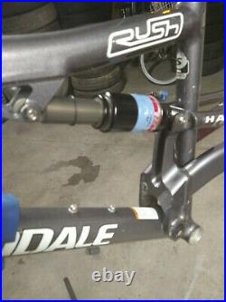 Cannondale full suspension mountain bike frame rock shox recon air fork