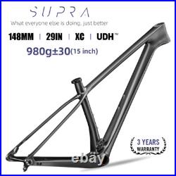 Carbon XC MTB 29in UDH Hanger Mountain Bike Frame 148mm Boost Full Inner Cable