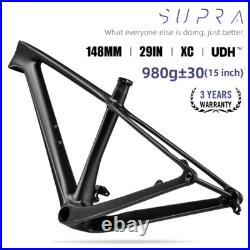 Carbon XC MTB 29in UDH Hanger Mountain Bike Frame 148mm Boost Full Inner Cable