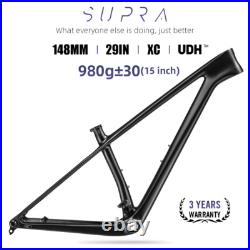 Carbon XC MTB 29in UDH Hanger Mountain Bike Frame 148mm Boost Full Inner Cable