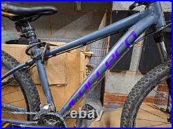 Carrera Hardtail Mountain Bike M Grey/Purple Front Suspension Disc 16 Frame