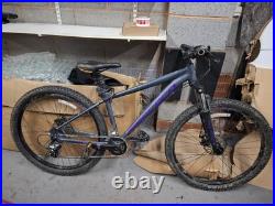 Carrera Hardtail Mountain Bike M Grey/Purple Front Suspension Disc 16 Frame